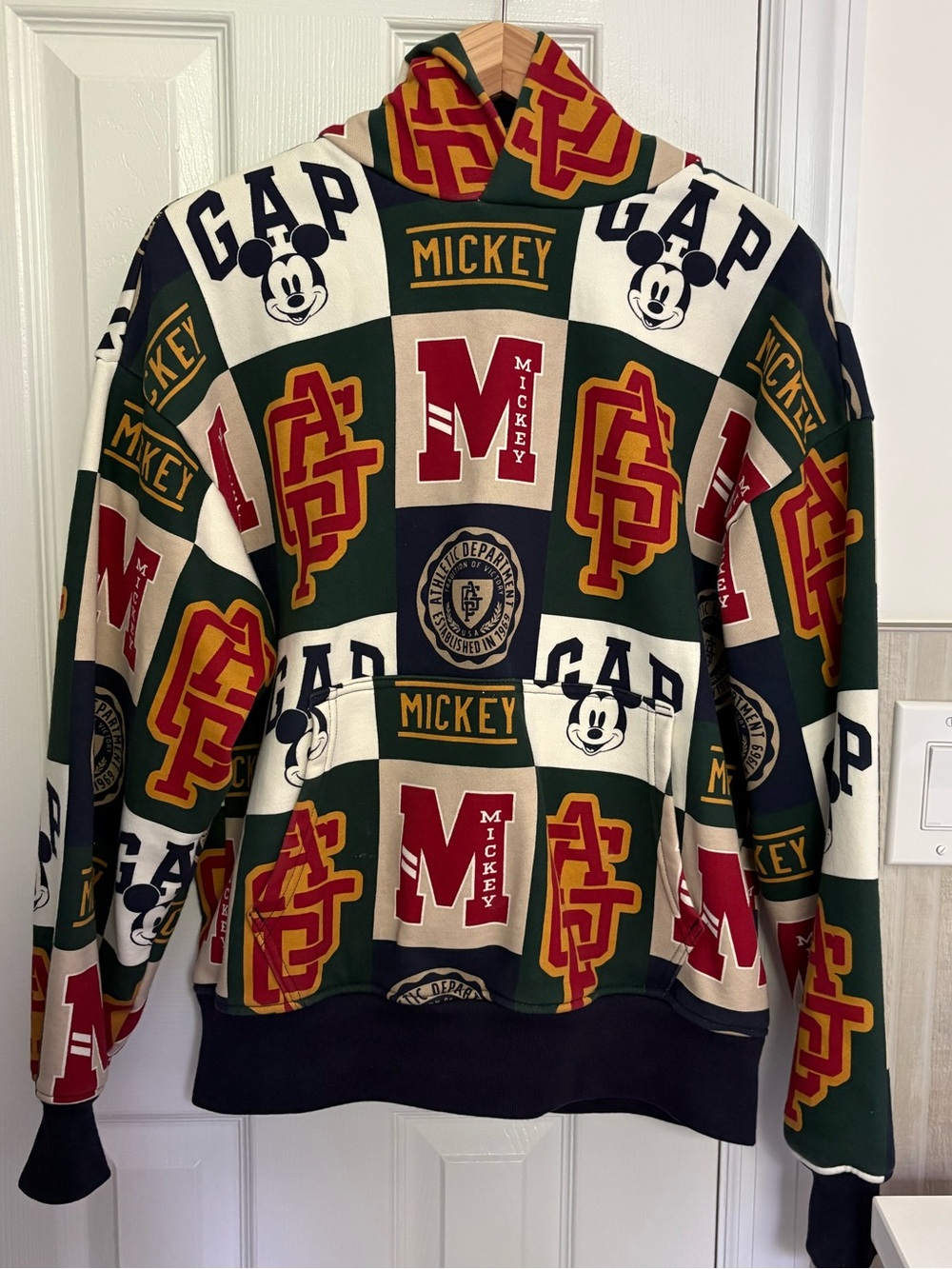 Gap × Disney Mickey Mouse Logo Hoodie, Size S